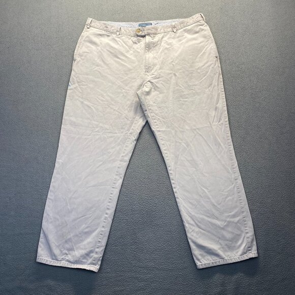 Peter Millar Dress Pants, Mens Size 42 Gray,Flat Front,100% Pima Cotton - Picture 1 of 12